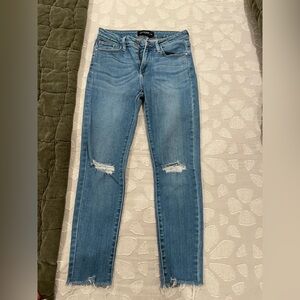 Just Black Blue Skinny Distressed Jeans